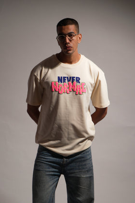 Never Normal Oversized Tee - Fawn