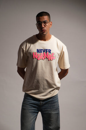 Never Normal Oversized Tee - Fawn