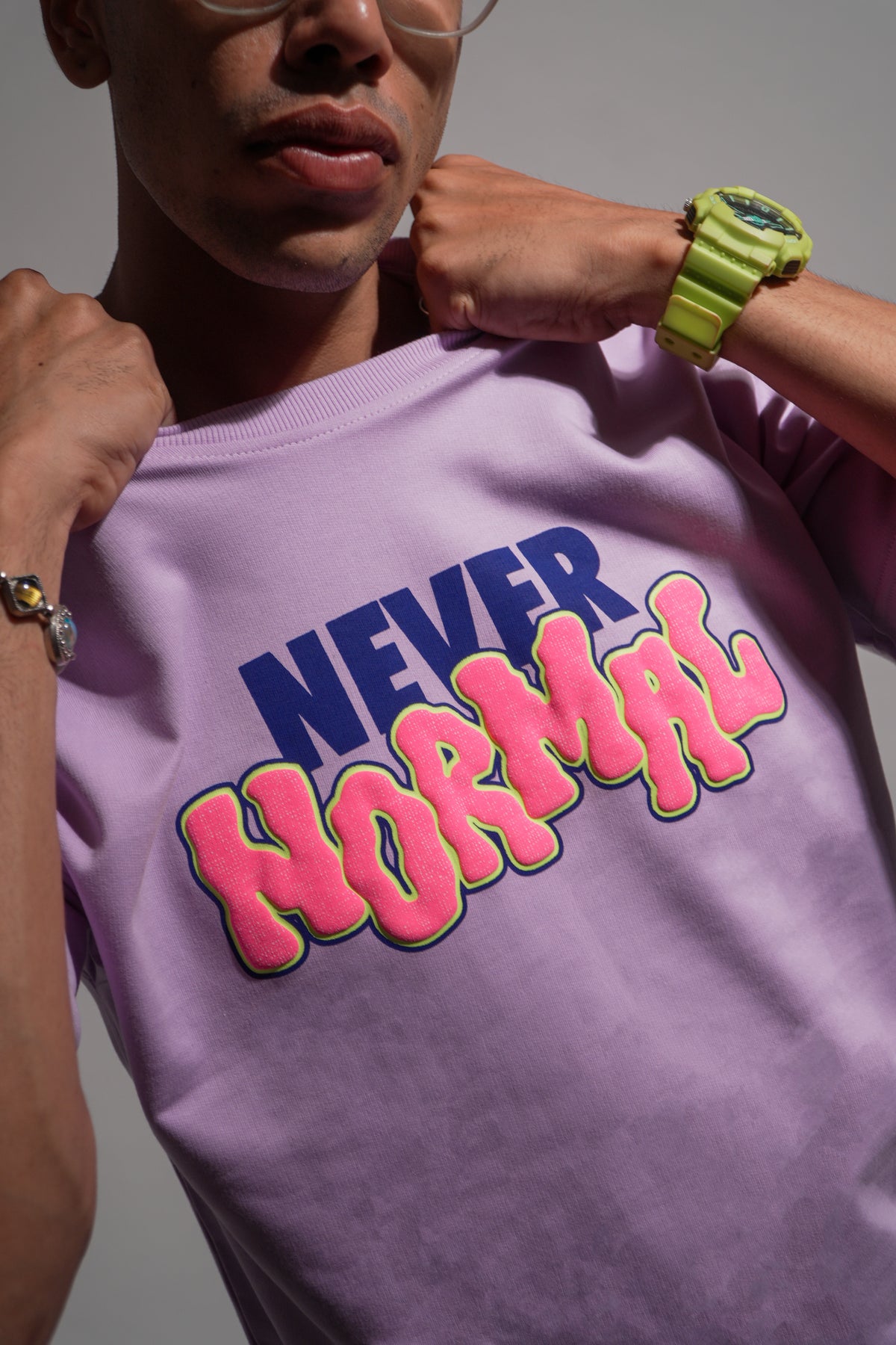 Never Normal Oversized Tee - Lavendar