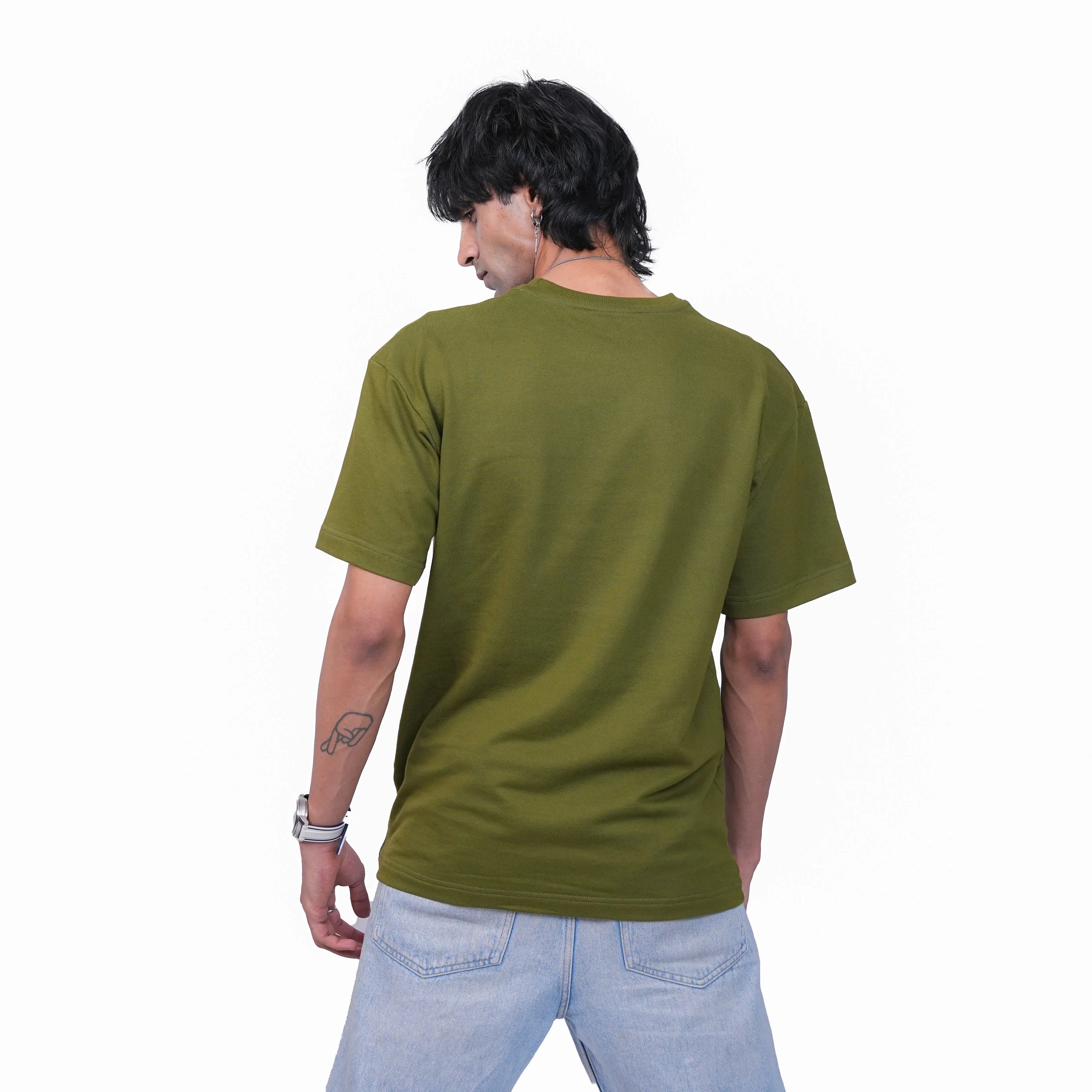 Olive Green Basic Oversized Tee TacT Lifestyle