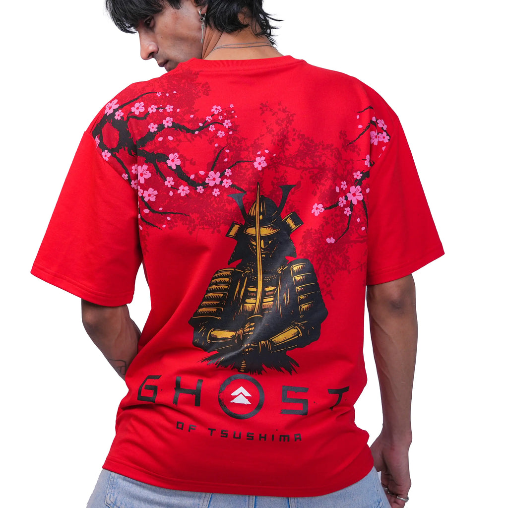 Ghost of Tsushima Oversized Tee (Red) TacT Lifestyle