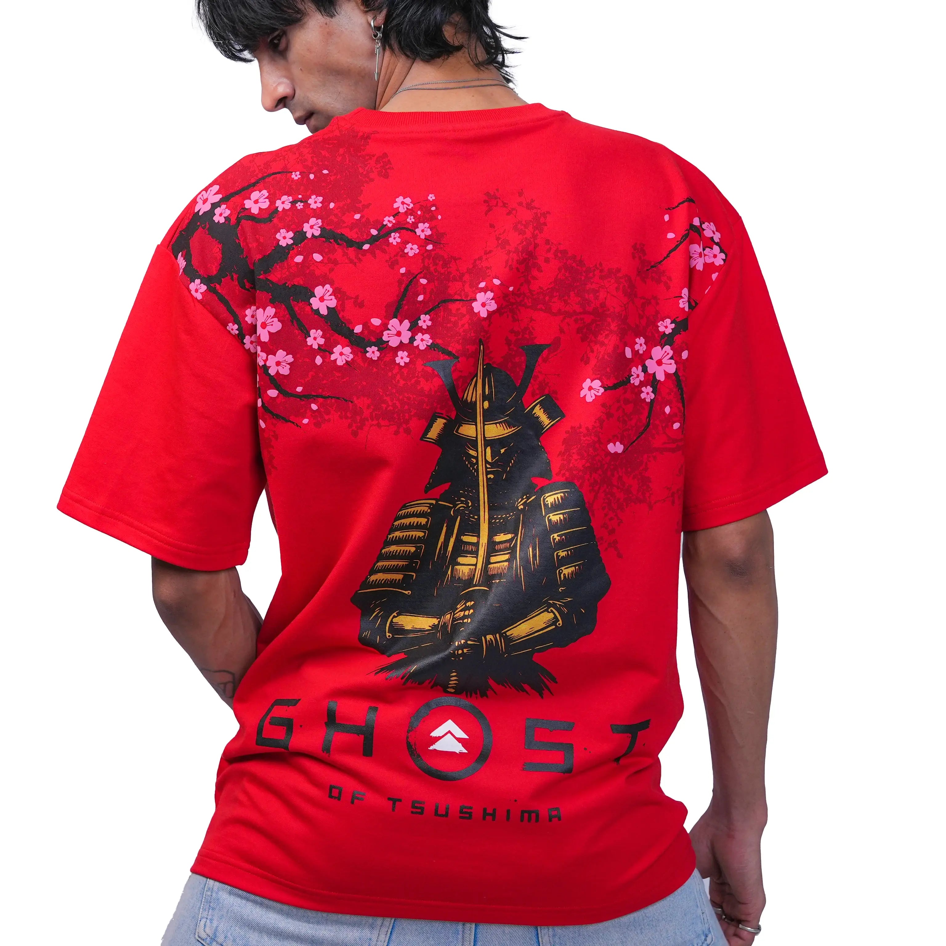 Ghost of Tsushima Oversized Tee (Red) TacT Lifestyle