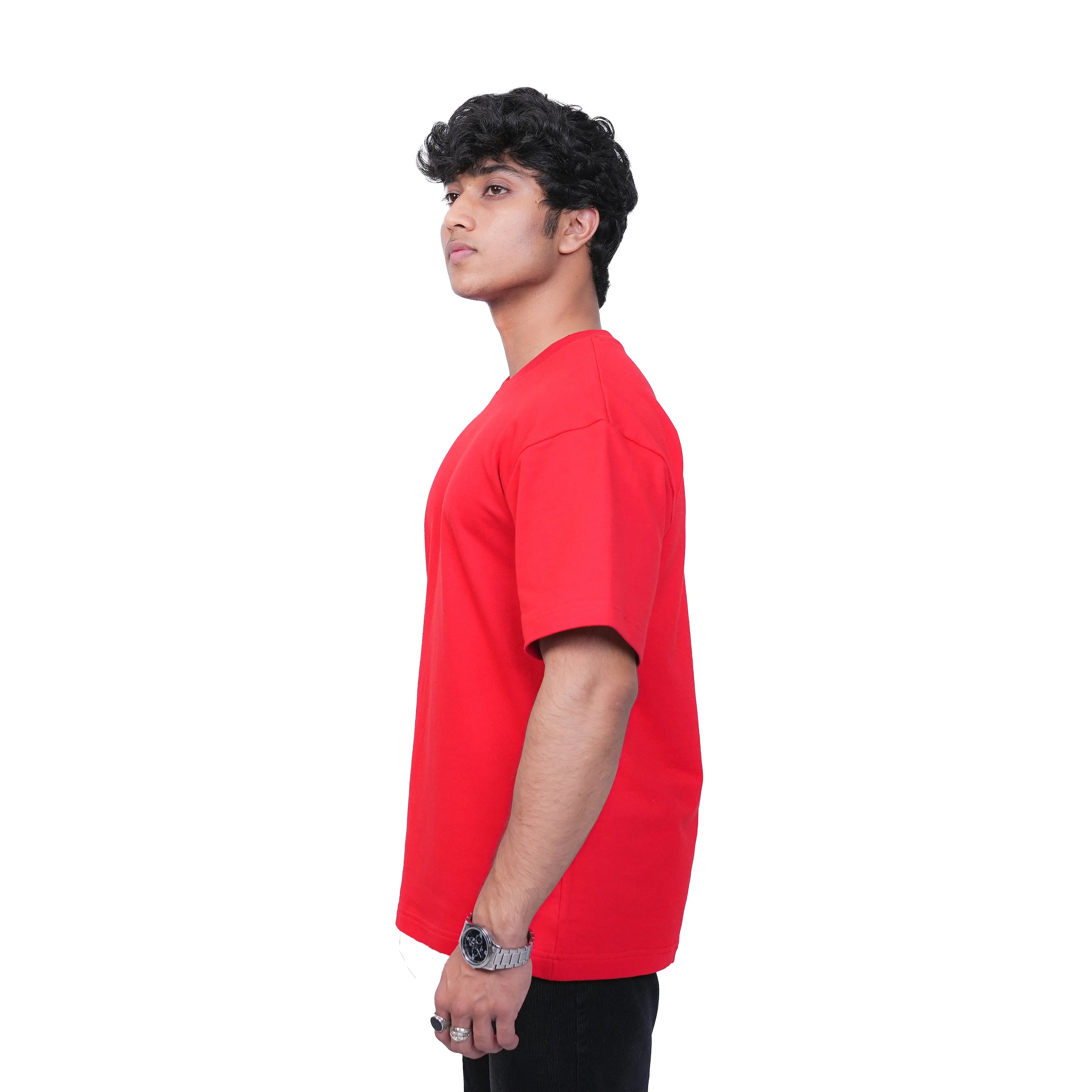 Hot Red Basic Oversized Tee TacT Lifestyle