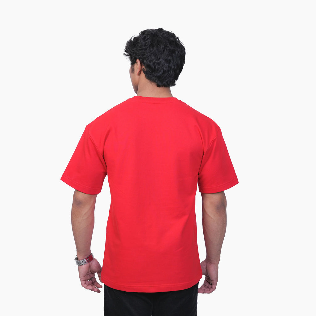 Hot Red Basic Oversized Tee TacT Lifestyle