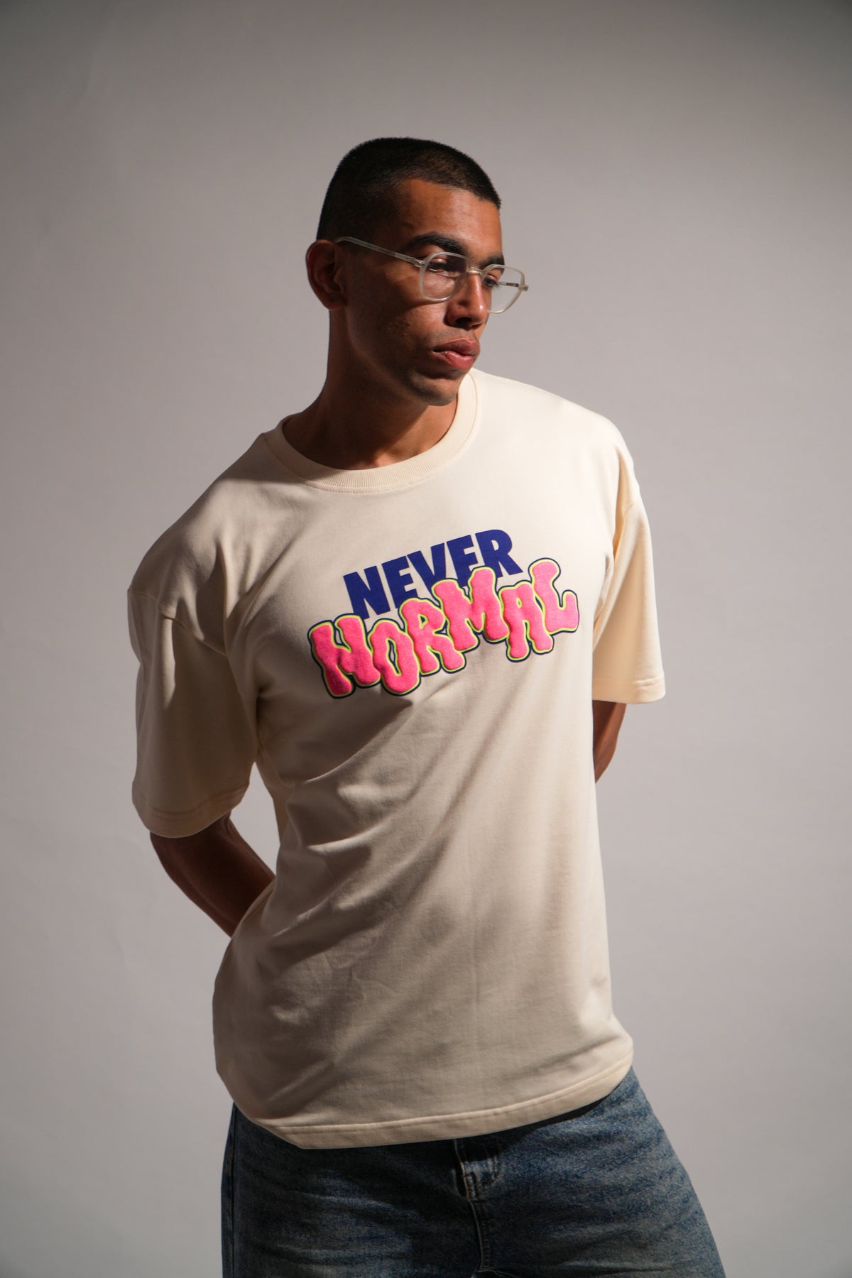 Never Normal Oversized Tee - Fawn