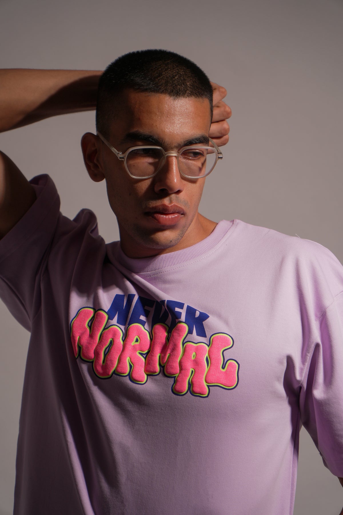 Never Normal Oversized Tee - Lavendar