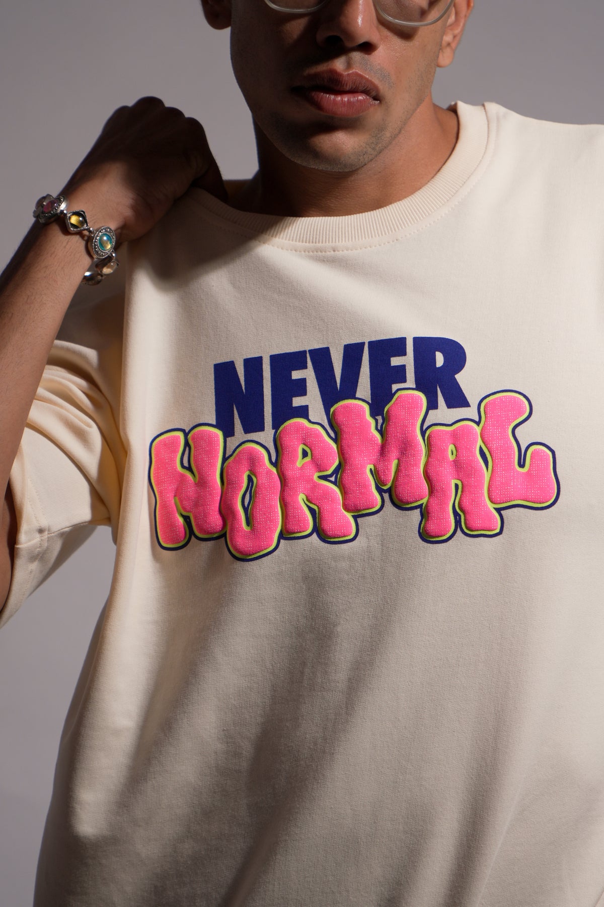Never Normal Oversized Tee - Fawn