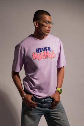 Never Normal Oversized Tee - Lavendar