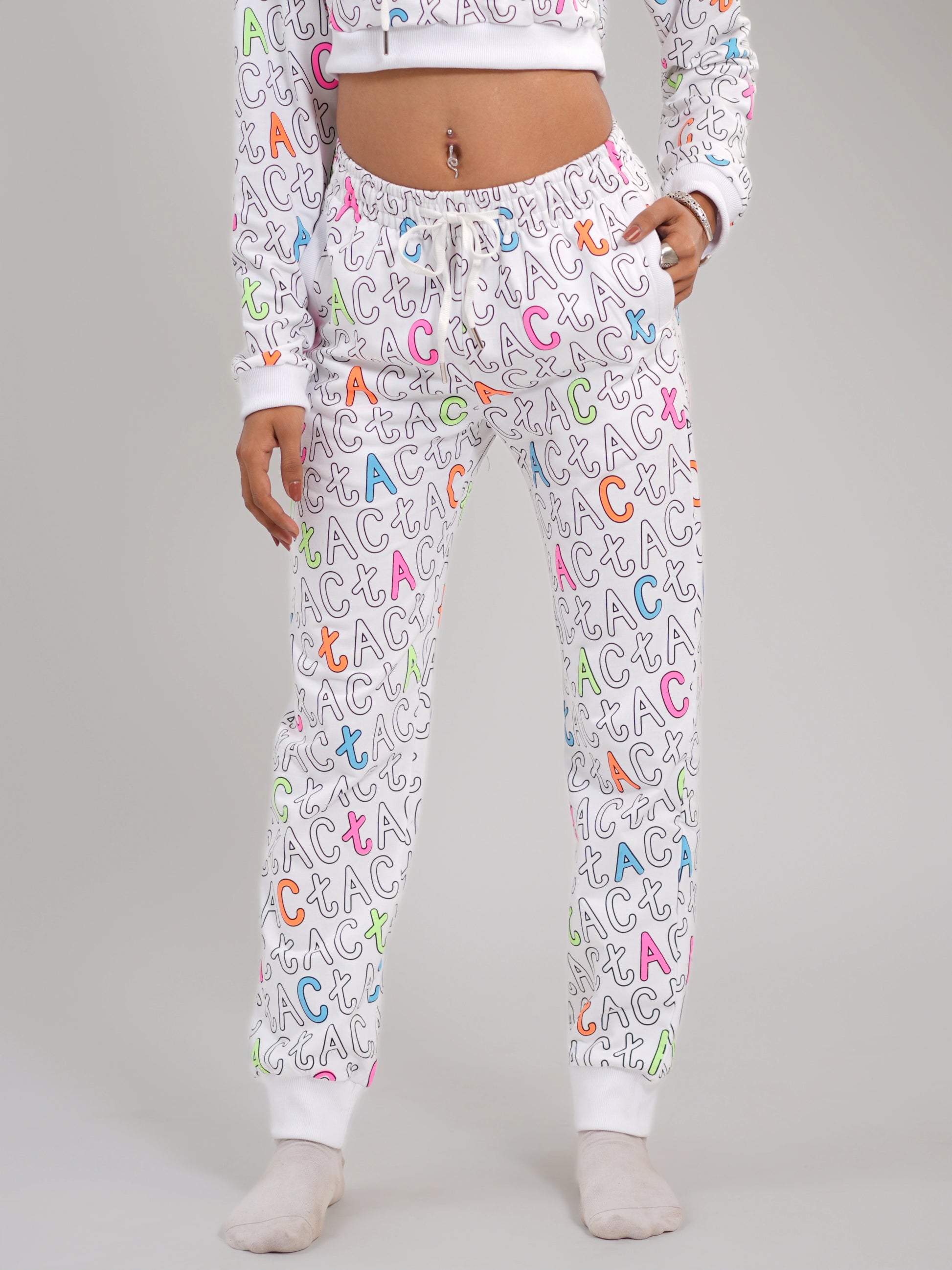 All-Over White Signature Jogger - Tactlifestyle 