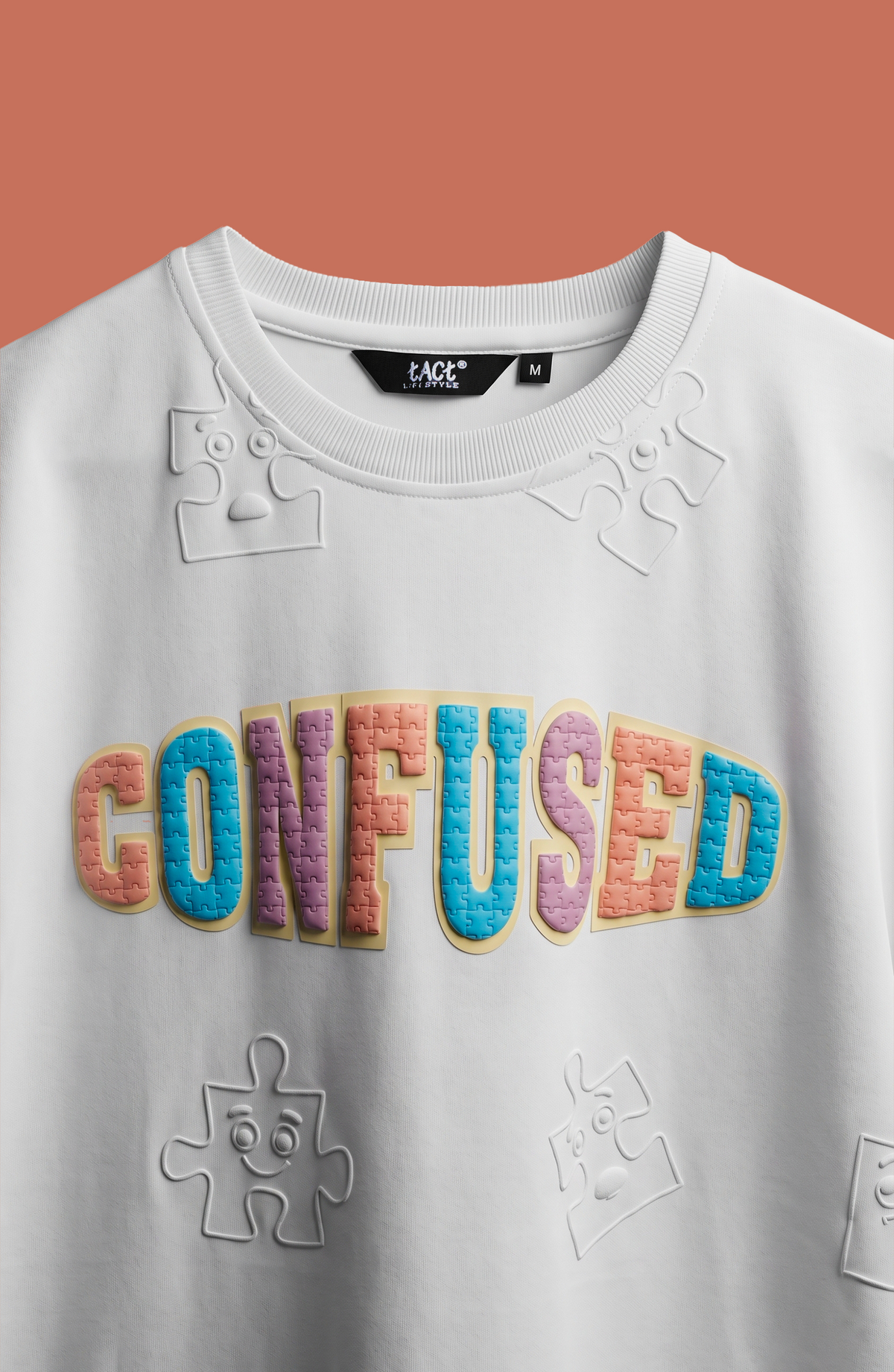 Confused Puzzle Emboss Tee