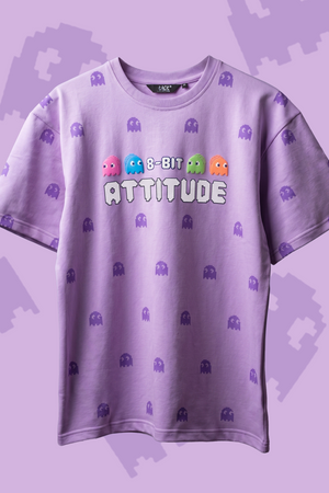 Pacman Oversized Tee - Lavender