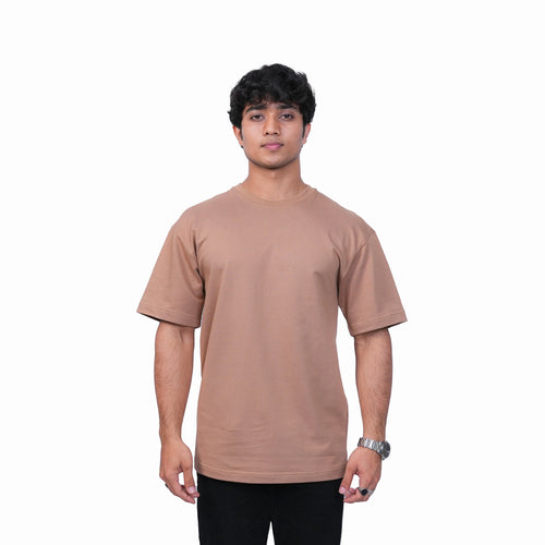 Beige Basic Oversized Tee TacT Lifestyle
