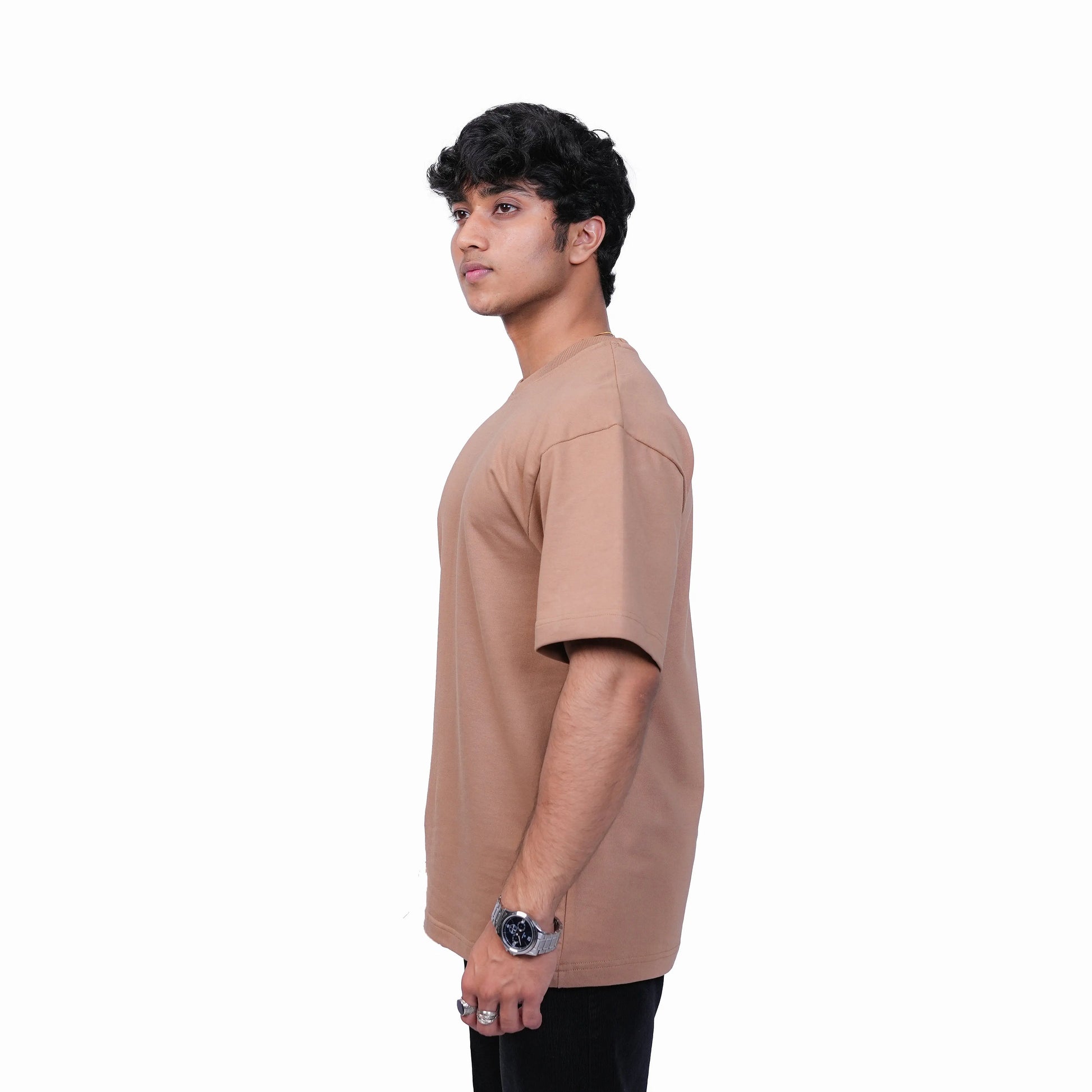 Beige Basic Oversized Tee TacT Lifestyle