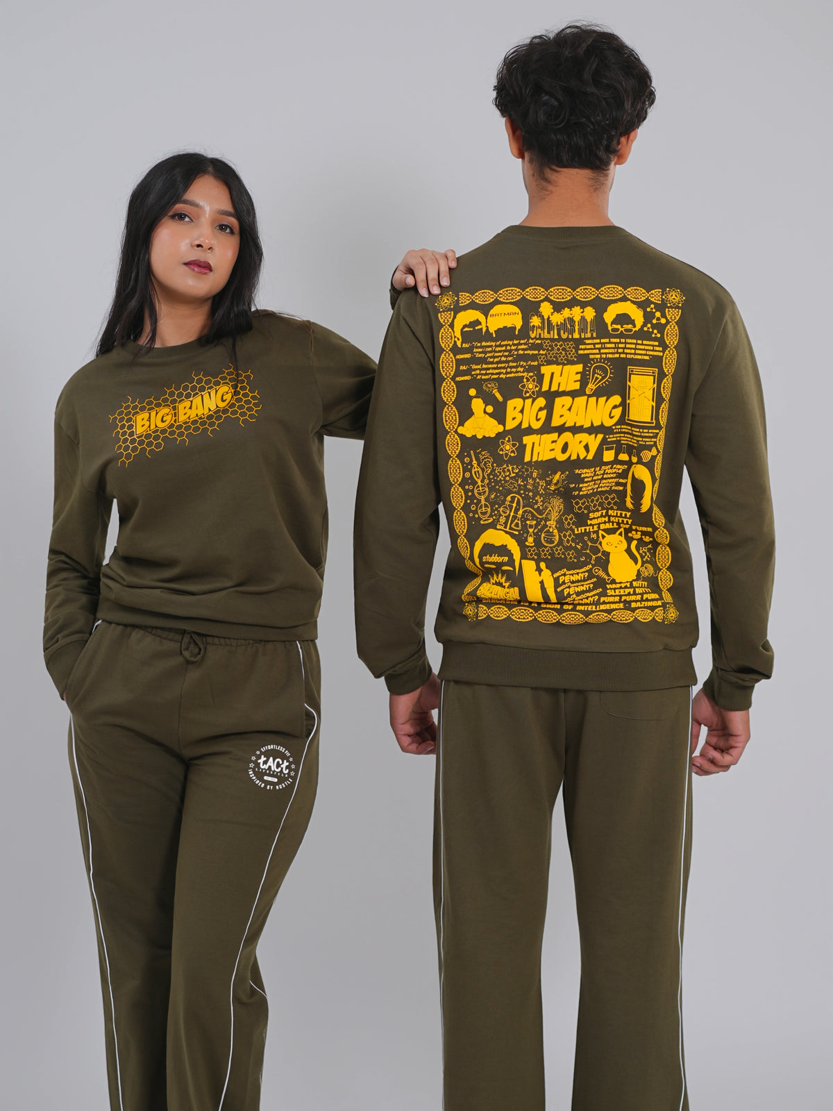 Straight Fit Joggers – Olive Green