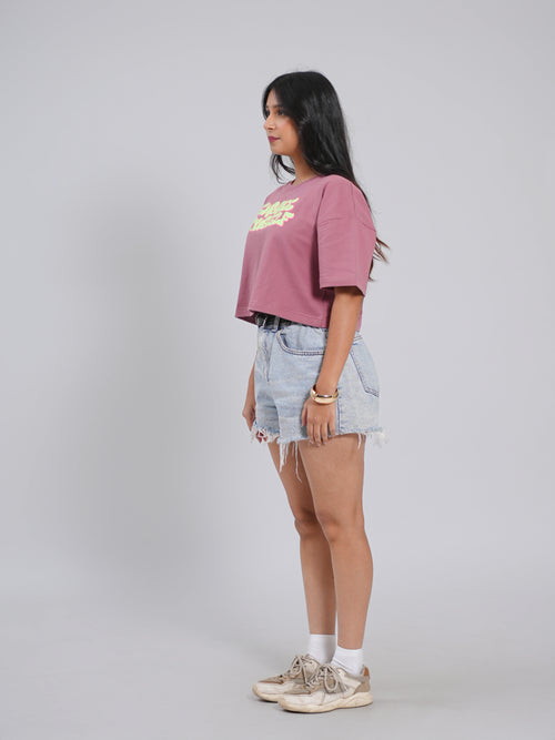 Embrace yourself Oversized Cropped Tee - Tactlifestyle 