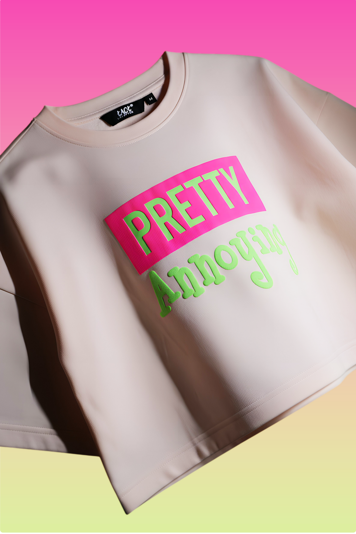 Pretty Annoying Oversized Cropped Tee