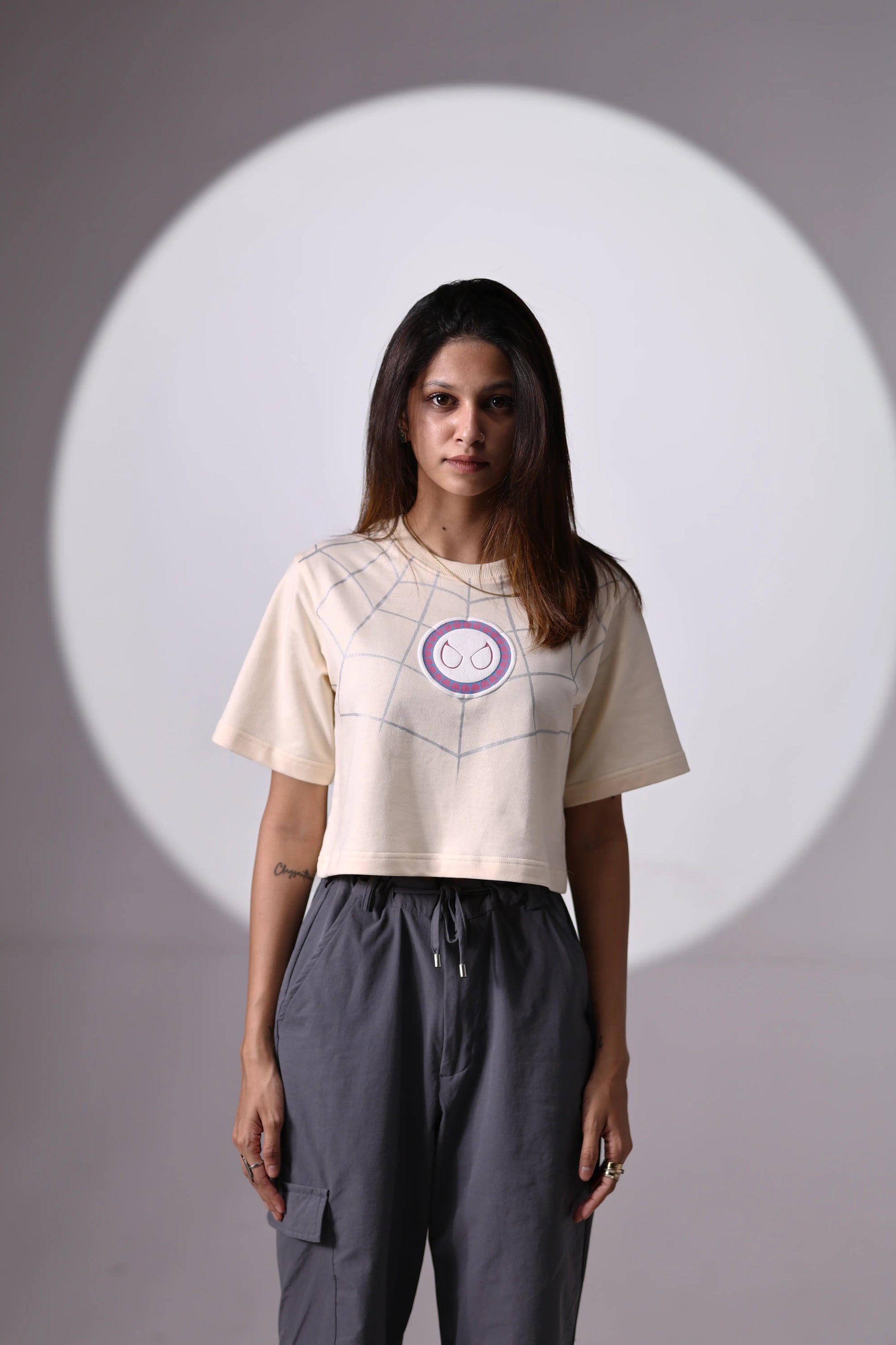 Spider-Gwen Regular Cropped Tee - Tactlifestyle 