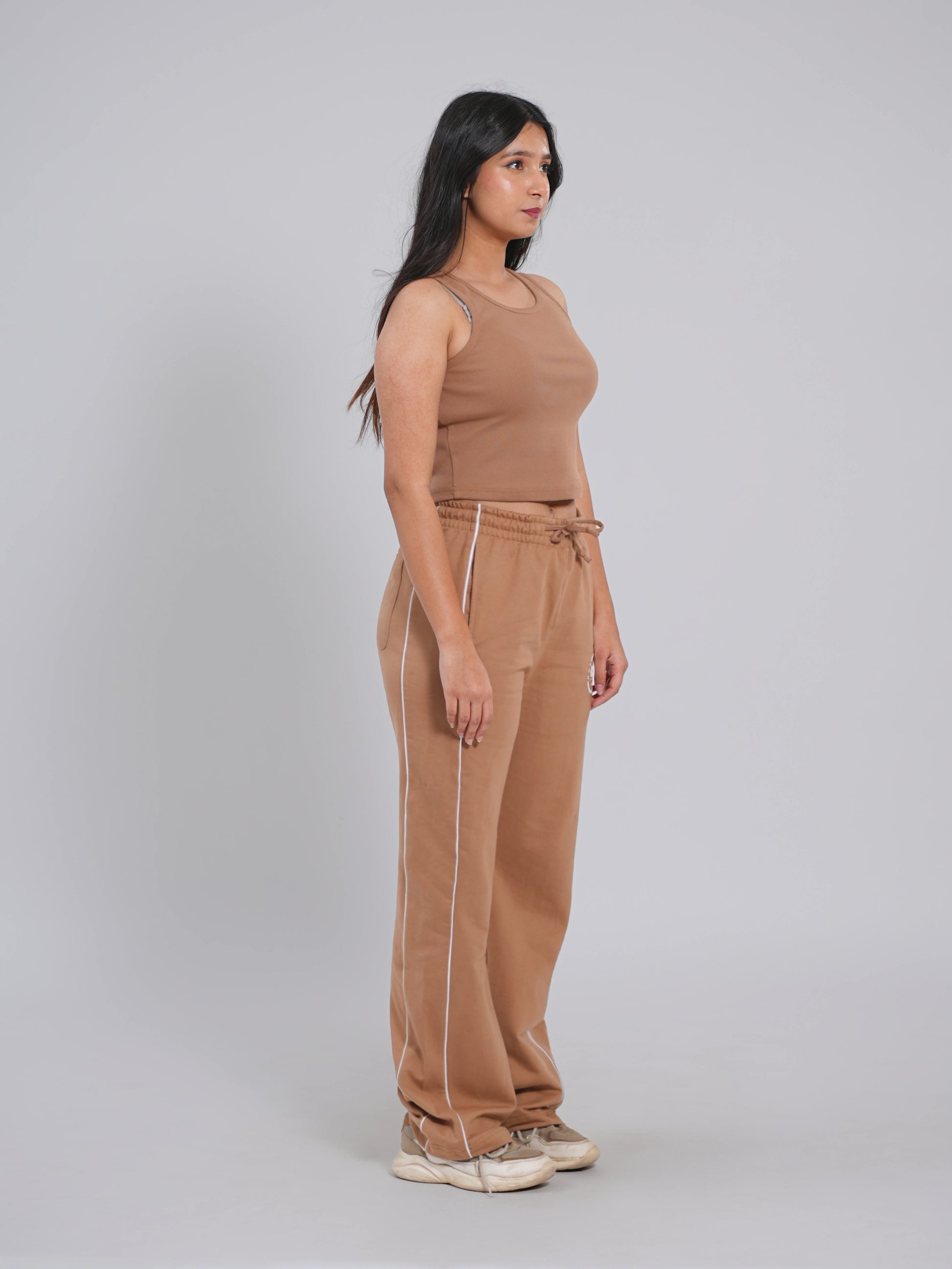 Straight Fit Joggers – Beige - Tactlifestyle 