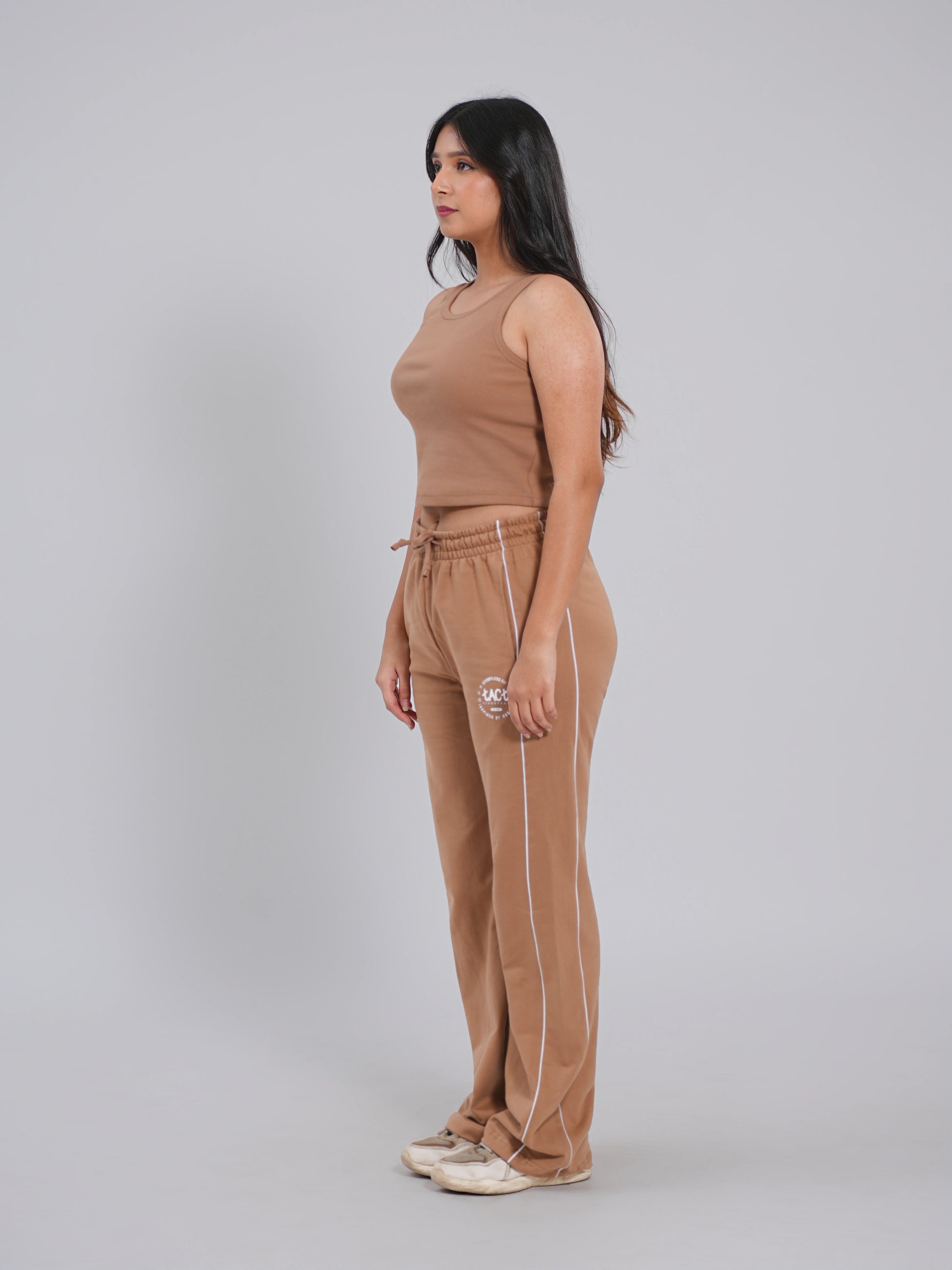 Straight Fit Joggers – Beige - Tactlifestyle 