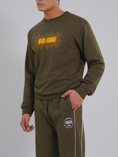 Straight Fit Joggers – Olive Green