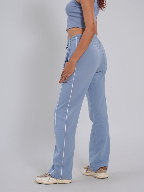 Straight Fit Joggers – Shadow Blue - Tactlifestyle 