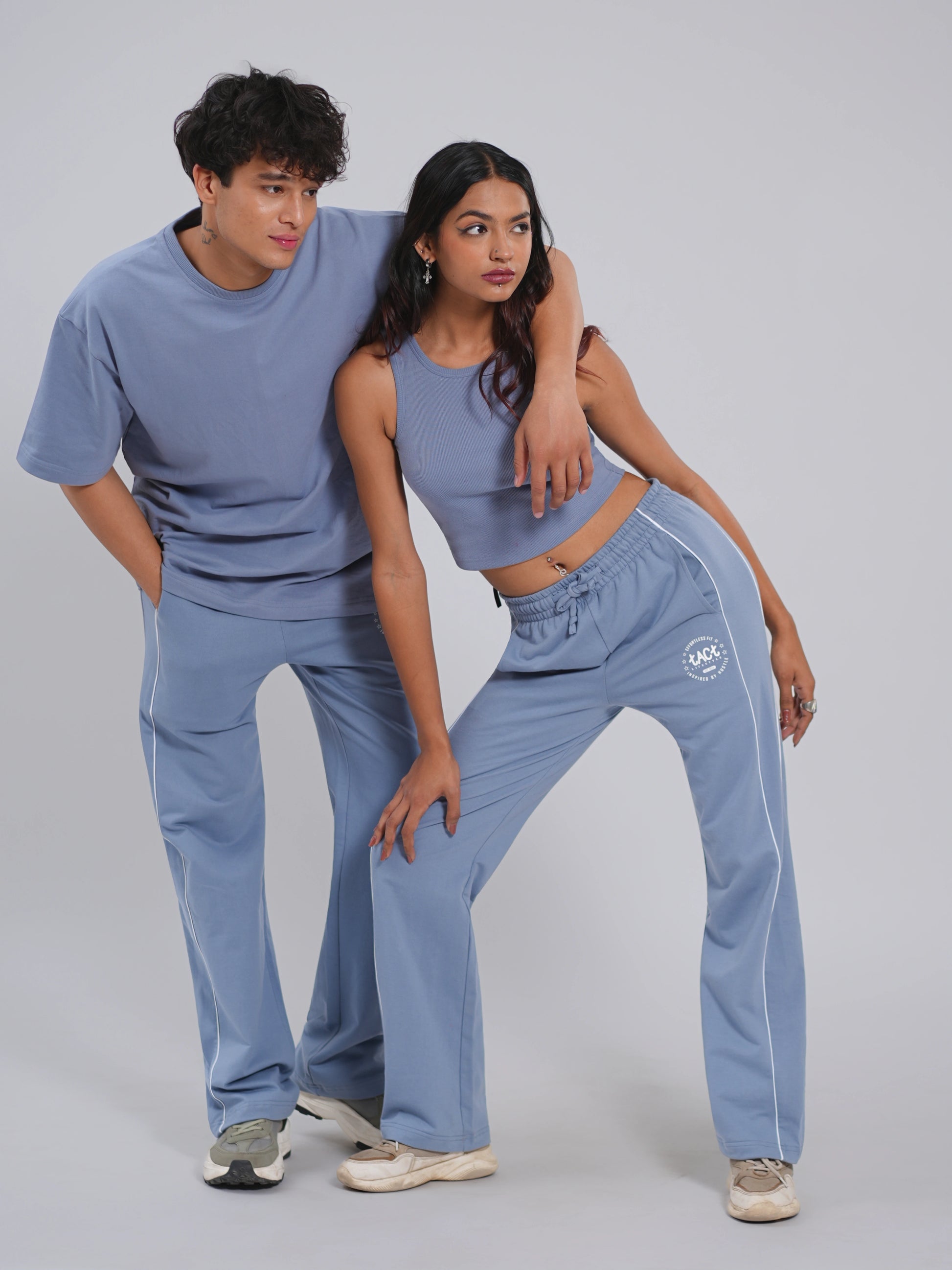 Straight Fit Joggers – Shadow Blue - Tactlifestyle 