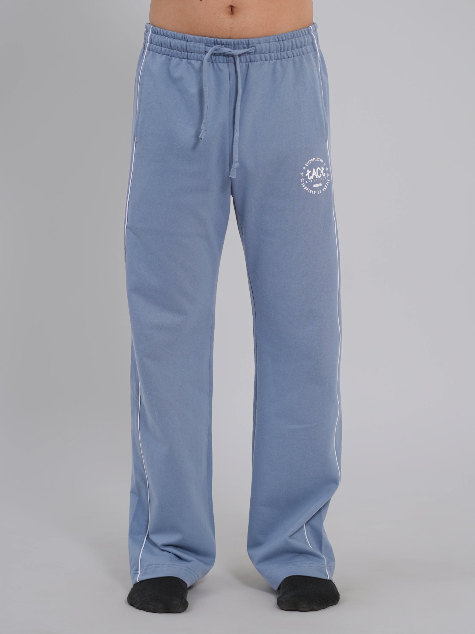Straight Fit Joggers – Shadow Blue - Tactlifestyle 